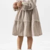Baby Girl Formal Dress with Collar Detail: Ages 2-5