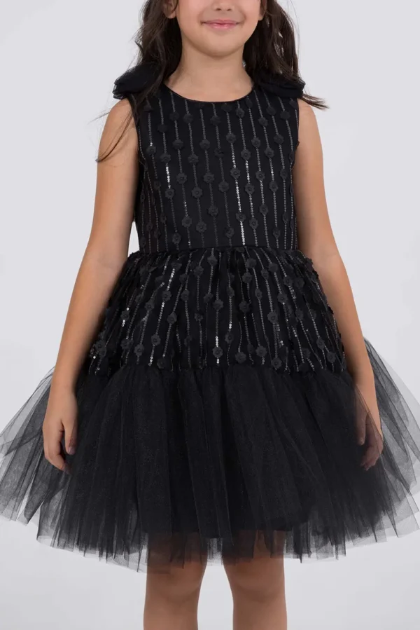 Black Tutu Kids Dress: Ages 2-9