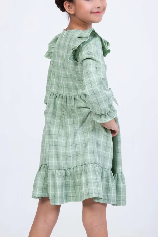 Ruffled Sleeves Easter Dress : Ages 2-9
