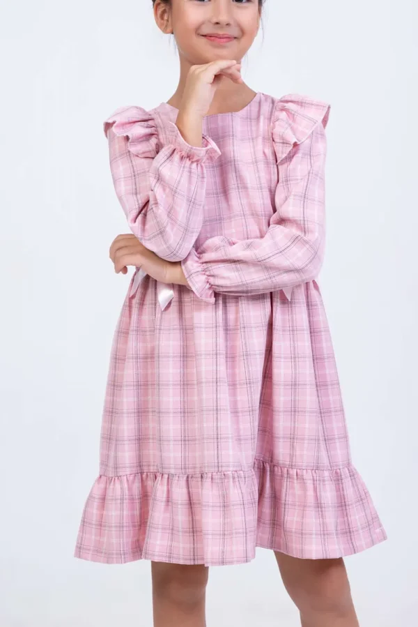 Ruffled Sleeves Easter Dress : Ages 2-9