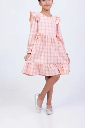 Ruffled Sleeves Easter Dress : Ages 2-9