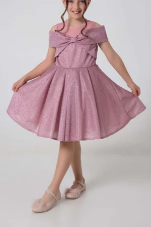 Girls Party Ddress with Bow : Ages 2-9