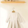 Baby Girl Velvet Dress - Cross-Stitch Embroidery