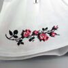 Girls' Cotton Dress with Cross-Stitch Embroidery