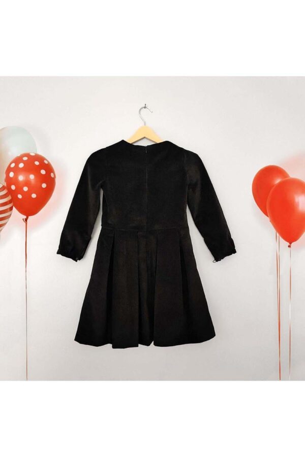Velvet Kids Dress - Handmade Elegance and Winter Warmth